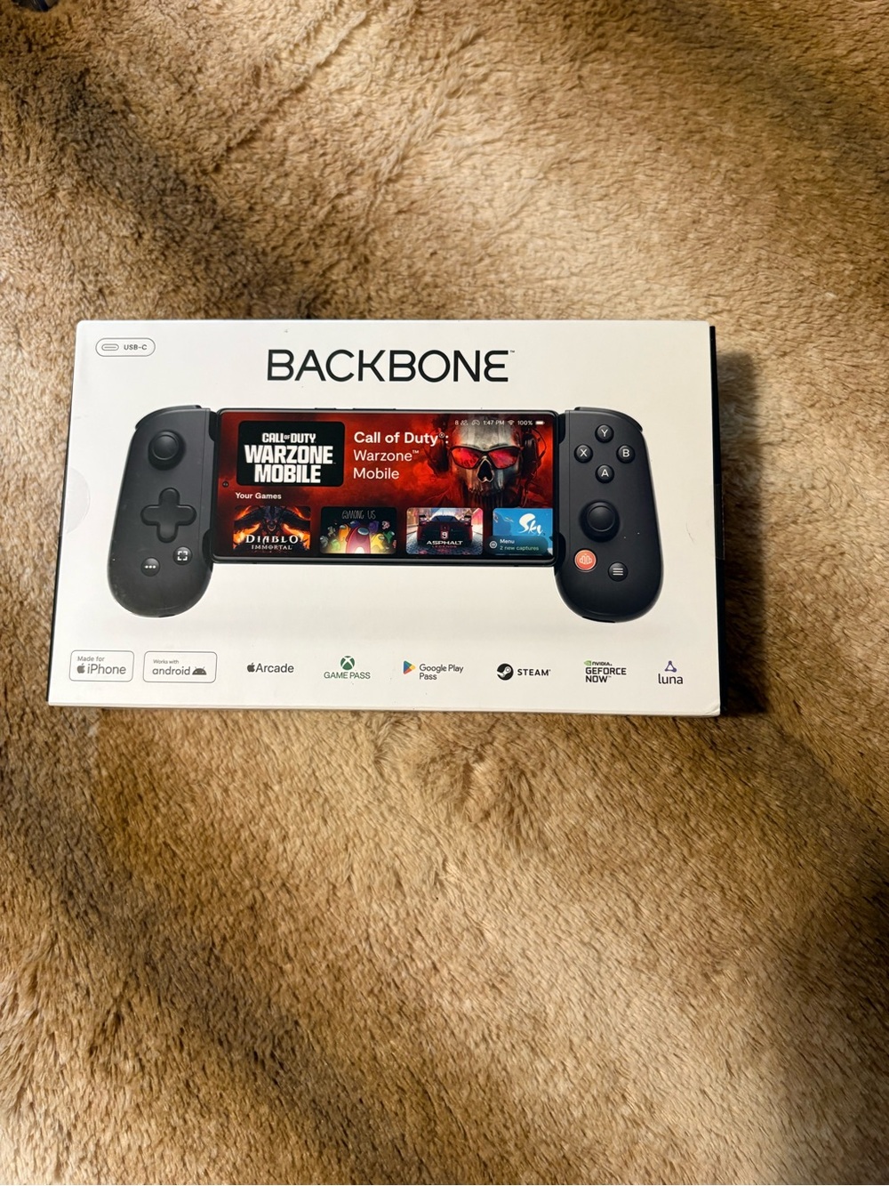 Backbone One USB-C Game Controller 2nd Gen (Standard) for iPhone & Android. NIB